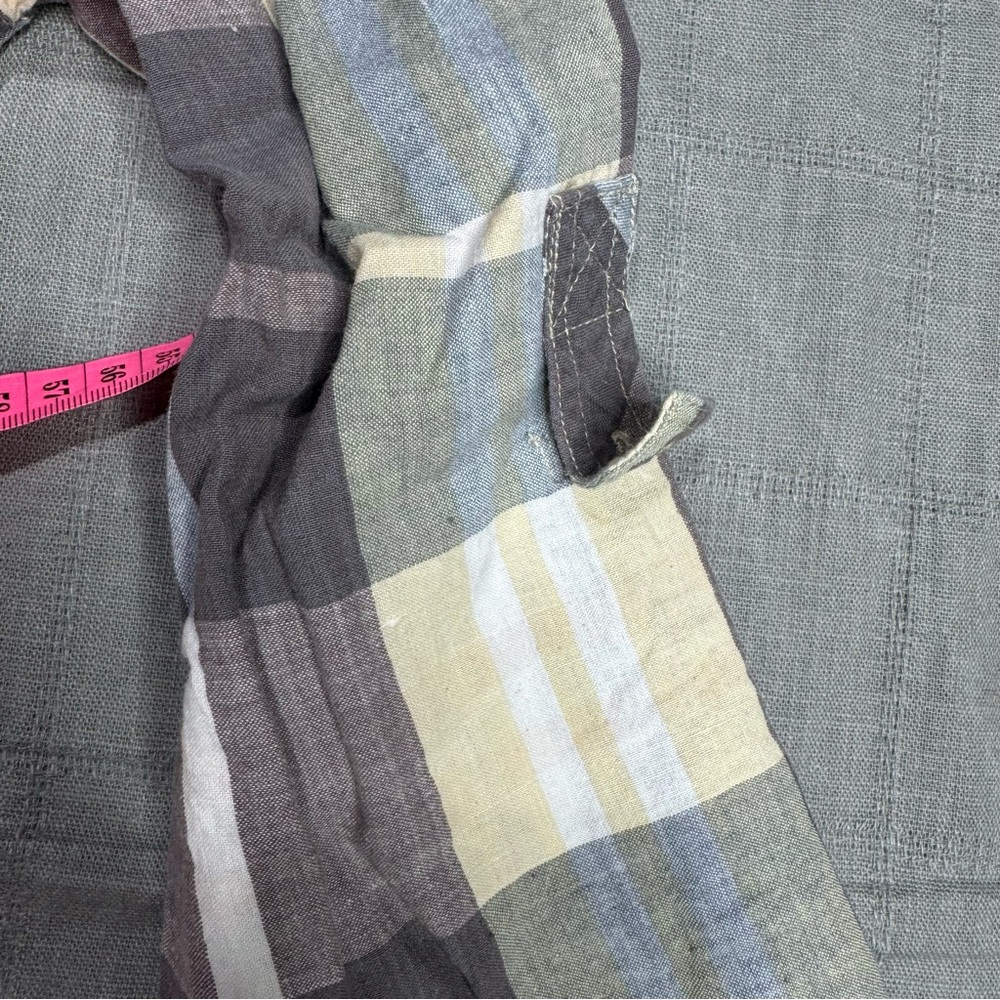 Passport women’s Plaid Button-Down Shirt - Gray, Yellow, White - Picture 6 of 11